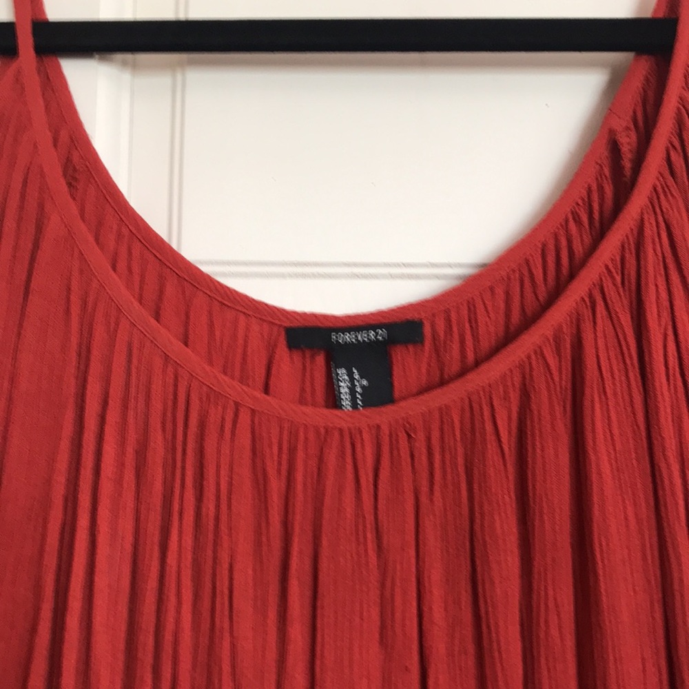 Forever 21 Orange Sleeveless Blouse - Picture 2 of 5